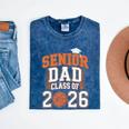 Senior Dad Class Of 2026 Graduate Basketball Graduation 2026 Mineral Wash Tshirts Mineral Navy