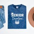 Senior Drumline Class Of 2026 Marching Band Graduation Mineral Wash Tshirts Mineral Navy
