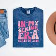In My Senior Era Class Of 2026 Retro Senior 2026 Graduation Mineral Wash Tshirts Mineral Navy