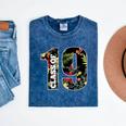 Senior Floral Class Of 2019 Shirt Graduation Idea Mineral Wash Tshirts Mineral Navy