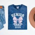 Senior Grad 2026 Class Of 2026 Senior Graduation 2026 Mineral Wash Tshirts Mineral Navy
