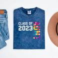 Senior Graduation Class Of 2023 Aunt Senior Tie Dye Mineral Wash Tshirts Mineral Navy