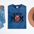 Senior Mom 2025 Cheer Mama Class Of 2025 Graduation Mineral Wash Tshirts Mineral Navy