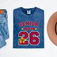 Senior Mom 2026 Proud Senior Mom Class Of 26 For Graduation Mineral Wash Tshirts Mineral Navy