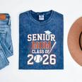 Senior Mom Class Of 2026 Graduate Baseball 2026 Graduation Mineral Wash Tshirts Mineral Navy