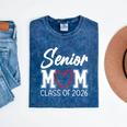 Senior Mom Class Of 2026 Graduation Mineral Wash Tshirts Mineral Navy