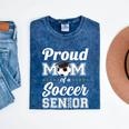 Senior Mom Class Of 2026 Soccer Mom Graduation Mineral Wash Tshirts Mineral Navy