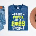 Senior Poppa 2025 Tennis Class Of 2025 Graduation Mineral Wash Tshirts Mineral Navy