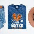 Senior Sister Class Of 2026 Basketball Graduation Heart Mineral Wash Tshirts Mineral Navy