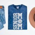 Senior Volleyball Mom 2026 Class Graduation Volleyball Premium Tri-Blend Mineral Wash Tshirts Mineral Navy