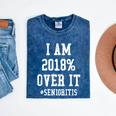 Senioritis Shirt For Senior Graduation Class Of 2018 Mineral Wash Tshirts Mineral Navy