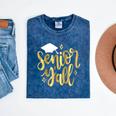 Seniors Y'All 2019 Graduation Tshirt High School College Mineral Wash Tshirts Mineral Navy