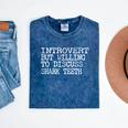 Shark Fossils Introvert But Willing To Discuss Shark Teeth Mineral Wash Tshirts Mineral Navy