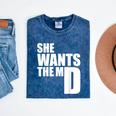 She Wants The MD Shirt Medical Graduation Doctor Mineral Wash Tshirts Mineral Navy