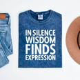 In Silence Wisdom Finds Expression Introvert Quote Mineral Wash Tshirts Mineral Navy In Silence Wisdom Finds Expression Introvert Quote Mineral Wash Tshirts Mineral Navy