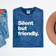 Silent But Friendly A Design For Introverts Mineral Wash Tshirts Mineral Navy Silent But Friendly A Design For Introverts Mineral Wash Tshirts Mineral Navy