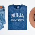 Silly Graduate NINJA UNIVERSITY Stay Away From Me Introvert Mineral Wash Tshirts Mineral Navy