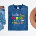 Sixth 6th Grade 2018 Nailed It Graduation Shirt Mineral Wash Tshirts Mineral Navy