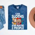 Sloth For Sloth Lover Men Women Kids Introvert Mineral Wash Tshirts Mineral Navy Sloth For Sloth Lover Men Women Kids Introvert Mineral Wash Tshirts Mineral Navy