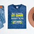 So Long 1st Grade 2nd Grade Here I Come School Graduation Mineral Wash Tshirts Mineral Navy