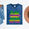 So Long 8th Grade Hello High School Graduation Mineral Wash Tshirts Mineral Navy