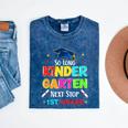 So Long Kindergarten Graduation 2025 Graduate 1st Grade Mineral Wash Tshirts Mineral Navy