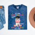 So Long Kindergarten Graduation Class 2025 Unicorn Girls Mineral Wash Tshirts Mineral Navy
