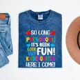 So Long Preschool Kindergarten Here I Come Graduation Mineral Wash Tshirts Mineral Navy