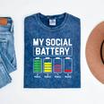 My Social Battery Introverted Low Energy Antisocial Mineral Wash Tshirts Mineral Navy My Social Battery Introverted Low Energy Antisocial Mineral Wash Tshirts Mineral Navy