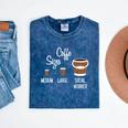 Social Work s Coffee Graduation Social Worker Mineral Wash Tshirts Mineral Navy