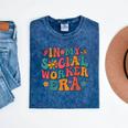 In My Social Worker Era Cute Social Worker Graduation MSW Mineral Wash Tshirts Mineral Navy