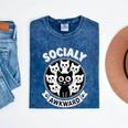 Socially Awkward Cute Introvert Cat Meme Anti-Social Club Mineral Wash Tshirts Mineral Navy Socially Awkward Cute Introvert Cat Meme Anti-Social Club Mineral Wash Tshirts Mineral Navy