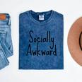 Socially Awkward Introvert Anxious Social Awkwardness Mineral Wash Tshirts Mineral Navy Socially Awkward Introvert Anxious Social Awkwardness Mineral Wash Tshirts Mineral Navy