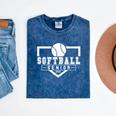 Softball Senior Night Softball Senior 2025 Graduation 4 Mineral Wash Tshirts Mineral Navy
