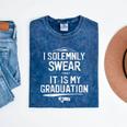 I Solemnly Swear That It's My Graduation Class Of 2024 Grad Mineral Wash Tshirts Mineral Navy