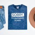 Sorry I'm Awkward Sorry Socially Awkward Introvert Mineral Wash Tshirts Mineral Navy Sorry I'm Awkward Sorry Socially Awkward Introvert Mineral Wash Tshirts Mineral Navy