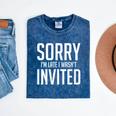 Sorry I'm Late I Wasn't Invited Introverts Social Anxiety Mineral Wash Tshirts Mineral Navy