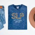 Speech Therapy Graduation For CCC-SLP Therapist Mineral Wash Tshirts Mineral Navy