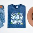 St Patricks Day Masters Degree MSW Graduation Social Work Mineral Wash Tshirts Mineral Navy