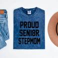 Stepmom Stepmother SEN18R Grad Senior Graduation Party Shirt Mineral Wash Tshirts Mineral Navy