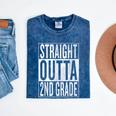 Straight Outta 2nd Grade Great Graduation Shirt Mineral Wash Tshirts Mineral Navy
