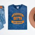 Straight Outta 2nd Grade Shirt Second Graduation Boys Girls Mineral Wash Tshirts Mineral Navy