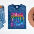 Straight Outta 8th Grade Great Graduation Eighth Grade Mineral Wash Tshirts Mineral Navy
