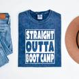 Straight Outta Boot Camp Military Basic Training Graduation Mineral Wash Tshirts Mineral Navy