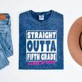 Straight Outta Fifth Grade Class Of 2018 Graduation Mineral Wash Tshirts Mineral Navy