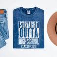 STRAIGHT OUTTA HIGH SCHOOL 2018 Graduation Grad Shirt Mineral Wash Tshirts Mineral Navy