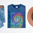Straight Outta High School Class Of 2022 Graduation Mineral Wash Tshirts Mineral Navy