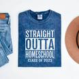 Straight Outta Homeschool Graduation Tee 2023 Mineral Wash Tshirts Mineral Navy