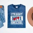 Straight Outta Homeschool Shirt Graduation Mineral Wash Tshirts Mineral Navy