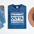 Straight Outta Kindergarten Shirts Graduation Mineral Wash Tshirts Mineral Navy